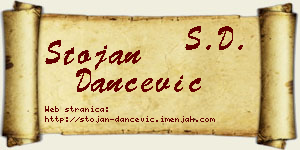 Stojan Dančević vizit kartica
